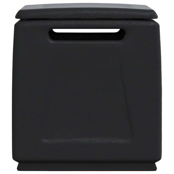 vidaXL Záhradný úložný box 54x53x57 cm 130 l šedo-čierny