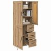 vidaXL Highboard Remeseln&yacute; dub 69,5 x 34 x 180 cm Kompozitn&eacute; drevo