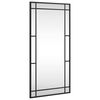 vidaXL N&aacute;stenn&eacute; zrkadlo čierne 40x80 cm obdĺžnikov&eacute; železn&eacute;