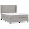 vidaXL Boxspring posteľ s matracom bledosiv&yacute; 140x190 cm l&aacute;tka