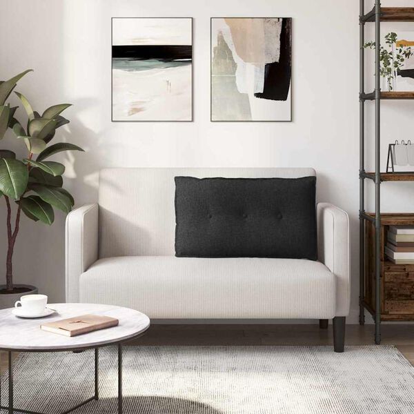 vidaXL Podu&scaron;ka na chrb&aacute;t Čierna 80 x 19 x 50 cm l&aacute;tka