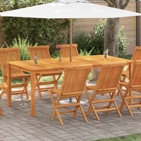 vidaXL Z&aacute;hradn&yacute; st&ocirc;l 200x100x74 cm, ak&aacute;ciov&yacute; mas&iacute;v