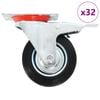 vidaXL Otočn&eacute; kolieska 32 ks, 100 mm