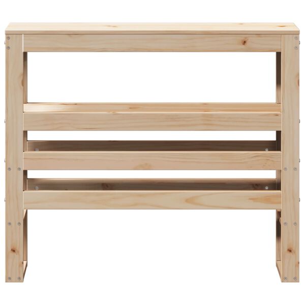 vidaXL Čelo postele s policami 90 cm mas&iacute;vna borovica