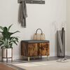 vidaXL Predsieňov&aacute; lavica s vank&uacute;&scaron;om Dymov&aacute; dub 60 x 38 x 46 cm