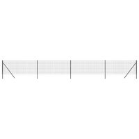 vidaXL Drôtený plot antracitový 0,8x10 m pozinkovaná oceľ