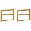 vidaXL Modul opierok 2 pcs Biela 78,5 x 10 x 61 cm