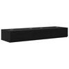 vidaXL &Scaron;t&uacute;diov&yacute; st&ocirc;l Čierny dub 110 x 40 x 19,5 cm Kompozitn&eacute; drevo