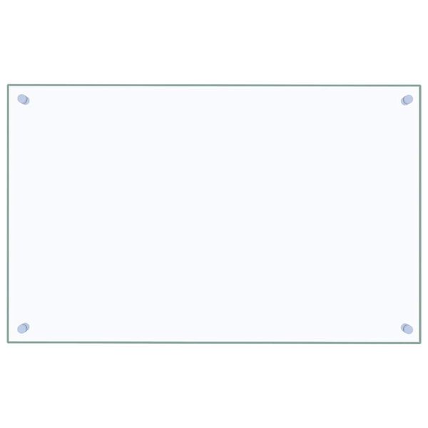 vidaXL Kuchynská zástena, priehľadná 80x50 cm, tvrdené sklo