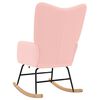 vidaXL Hojdacie kreslo Ružov&aacute; Sherpa l&aacute;tka