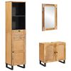 vidaXL S&uacute;pravy k&uacute;peľňov&eacute;ho n&aacute;bytku 3 ks Pr&iacute;rodn&aacute; Mas&iacute;vne mango drevo