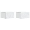 vidaXL N&aacute;stenn&aacute; nočn&aacute; skrinka 2 pcs Biela 49 x 34,5 x 20 cm