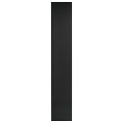 vidaXL Skrinka na CD lesklá čierna 21x16x93,5 cm drevotrieska