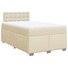 vidaXL Boxspring posteľ s matracom kr&eacute;mov&aacute; 120x190 cm l&aacute;tka