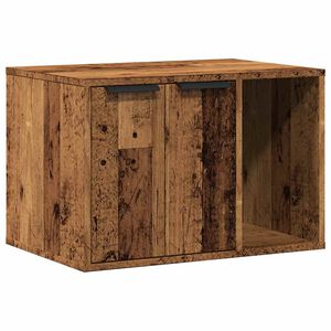 vidaXL Uzavret&yacute; box na stelivo star&eacute; drevo 60x40x40cm kompozitn&eacute; drevo