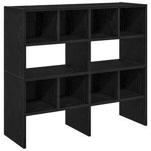vidaXL Stojany na top&aacute;nky 2 ks stohovateľn&eacute; čierny dub 89,5x30x40 cm