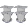 vidaXL 4 okr&uacute;hle nohy na pohovku, chr&oacute;mov&eacute;, 60 mm