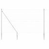 vidaXL Plot s podperou Strieborn&aacute; 1,5 x 10 m Oceľ