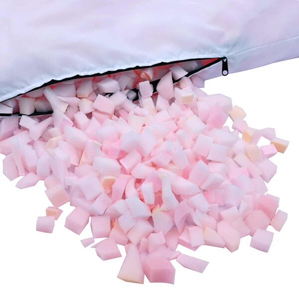 vidaXL Roztrhnut&aacute; pena na plnenie Ružov&aacute; 18 kg Polyuret&aacute;n