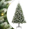 vidaXL Umel&yacute; vianočn&yacute; stromček s umel&yacute;m snehom 300 LED Tepl&aacute; biela
