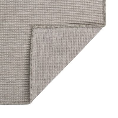 vidaXL Vonkajší koberec s plochým tkaním 160x230 cm sivohnedý