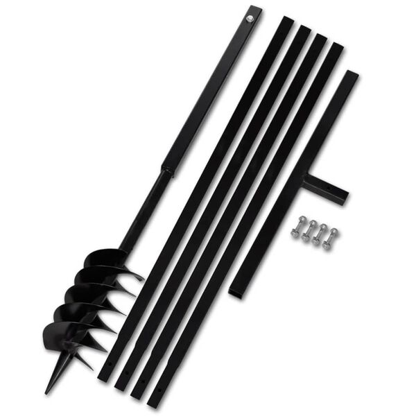 Zemná vŕtačka 120mm s rukoväťou a 5 m oceľovou predlžovacou rúrkou