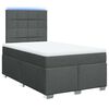 vidaXL Boxspring posteľ s matracom tmavosiv&yacute; 120x200 cm l&aacute;tka
