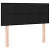 vidaXL Posteľn&yacute; r&aacute;m boxspring s matracom čierny 90x190 cm l&aacute;tka