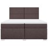 vidaXL Boxspring posteľ s matracom tmavohned&aacute; 200x200 cm l&aacute;tka