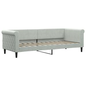 vidaXL Posteľn&yacute; r&aacute;m bledosiv&yacute; 80x200 cm zamat