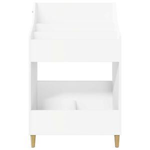 vidaXL Medi&aacute;lne poličky Biela 70,5 x 46 x 112 cm Kompozitn&eacute; drevo