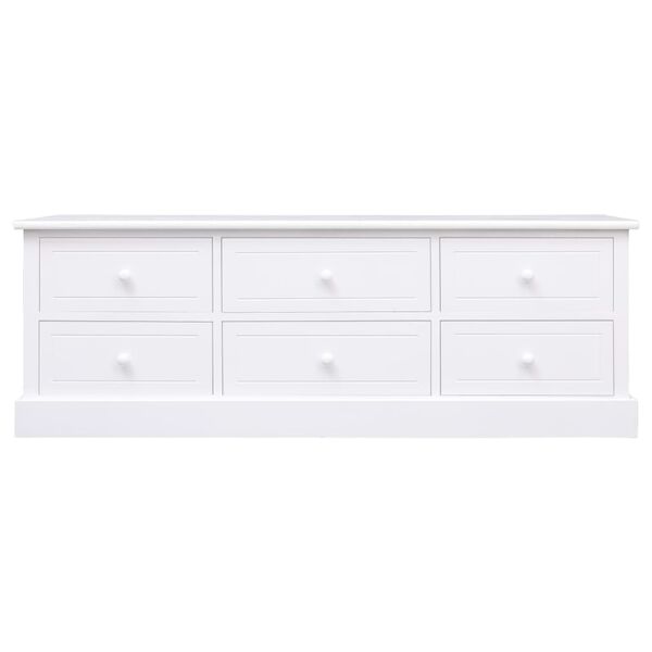 vidaXL Lavička do chodby, biela 115x30x40 cm, drevo