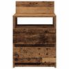 vidaXL Nočn&eacute; stol&iacute;ky 2 ks s 2 z&aacute;suvkami star&eacute; drevo 40x33x60 cm