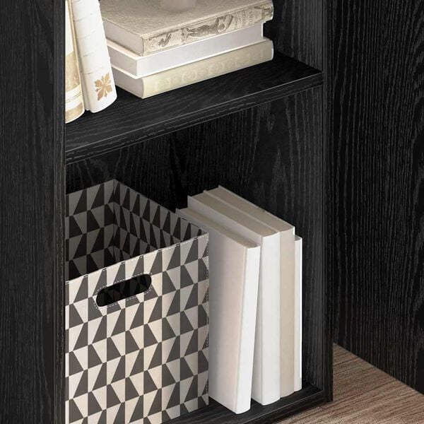 vidaXL Reg&aacute;l na knihy Čierny dub 40 x 30 x 77 cm Kompozitn&eacute; drevo