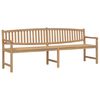 vidaXL Z&aacute;hradn&aacute; lavička 228x59,5x90 cm mas&iacute;vne t&iacute;kov&eacute; drevo