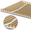 vidaXL Automatická markíza, LED a senzor vetra 500x350 cm, žltá/biela