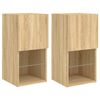 vidaXL TV skrinky s LED svetlami 2 ks dub sonoma 30,5x30x60 cm