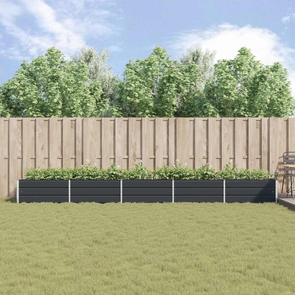 vidaXL Hrant&iacute;k Antracit 195 x 100 x 45 cm Pozinkovan&aacute; oceľ