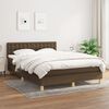 vidaXL Boxspring posteľ s matracom tmavohned&aacute; 140x190 cm l&aacute;tka