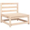 vidaXL Záhradná pohovka bez podrúčok s vankúšmi masívna borovica