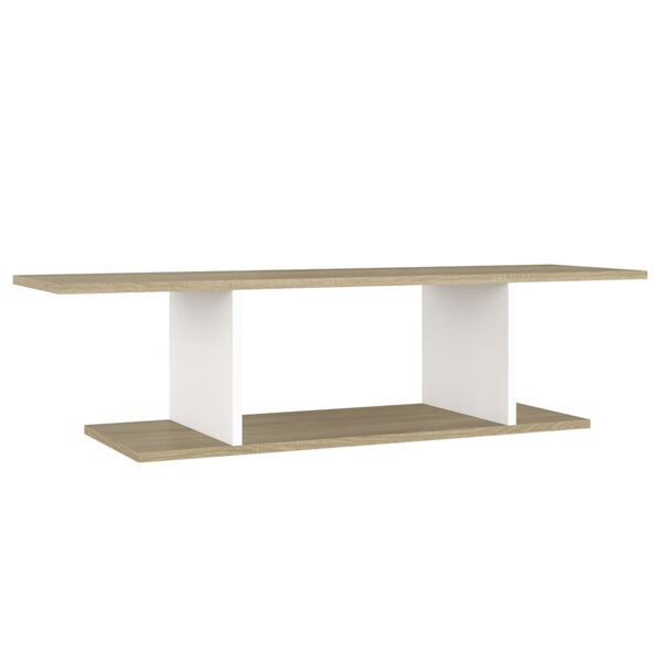 vidaXL N&aacute;stenn&aacute; TV skrinka dub sonoma a biela 103x30x26,5 cm