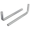 vidaXL &Scaron;esťhrann&yacute; kľ&uacute;č 2 pcs Strieborn&aacute; 32 x 86 mm Oceľ
