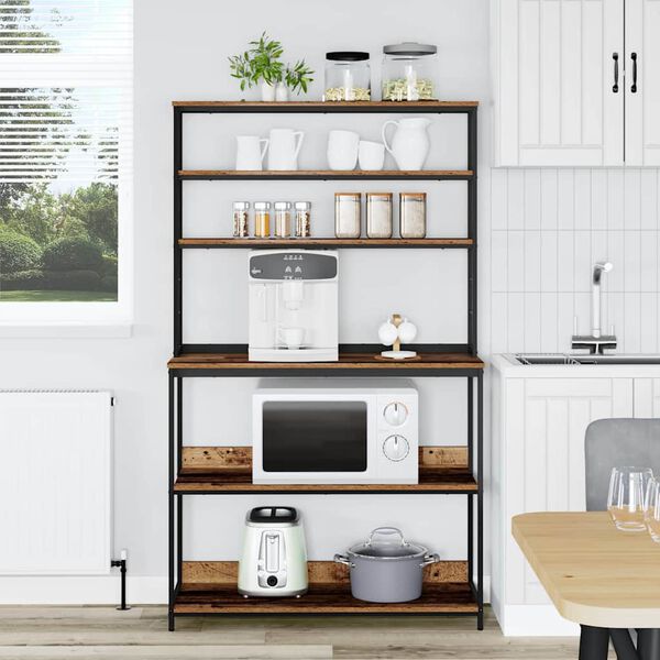 vidaXL Kuchynsk&aacute; polica Star&eacute; drevo 100 x 40 x 168 cm Kompozitn&eacute; drevo