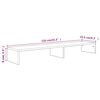 vidaXL Stojan na monitor čierny 110x23,5x9 cm spracované drevo