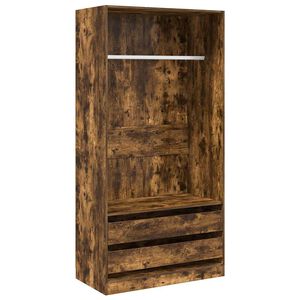 vidaXL &Scaron;atn&iacute;k dymov&yacute; dub 100x50x200 cm spracovan&eacute; drevo
