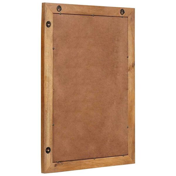 vidaXL Kúpeľňové zrkadlo so zrkadlom Svetlohnedá 70 x 50 x 2,5 cm