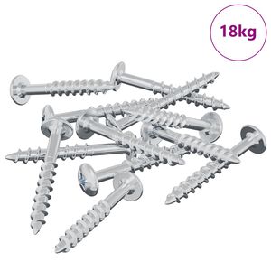 vidaXL Skrutka 7792 pcs Strieborn&aacute; 9,8 x 35 mm Železo