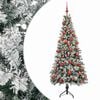 vidaXL Umel&yacute; vianočn&yacute; stromček s vianočn&yacute;mi guľami 120 cm 150 LED