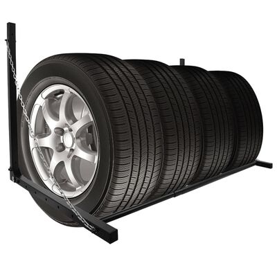 ProPlus Nástenný stojan na pneumatiky oceľový čierny