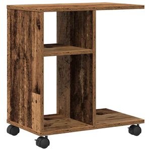 vidaXL Bočn&yacute; st&ocirc;l Star&eacute; drevo 50 x 30 x 55 cm Kompozitn&eacute; drevo